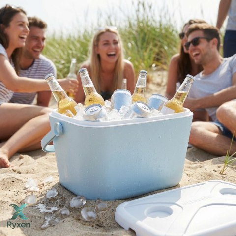 Lodówka ATLANTIC 15L Niebieska z Białą Pokrywą Kamai Kamai COOLBOX