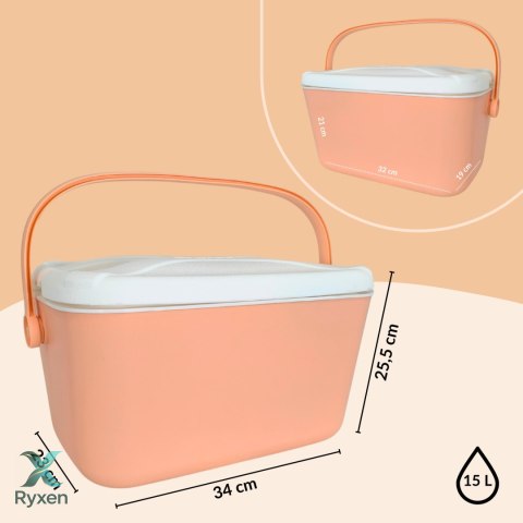 Lodówka ATLANTIC 15L Różowa Kamai Kamai COOLBOX