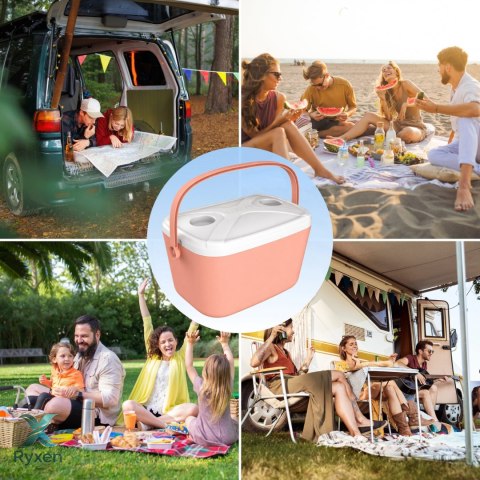 Lodówka ATLANTIC 15L Różowa Kamai Kamai COOLBOX