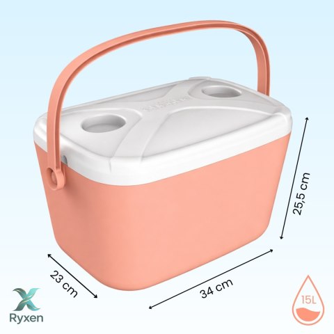 Lodówka ATLANTIC 15L Różowa Kamai Kamai COOLBOX