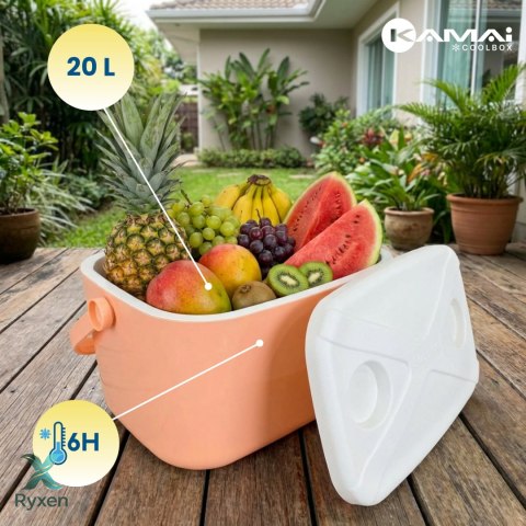 Lodówka ATLANTIC 20L Różowa Kamai Kamai COOLBOX