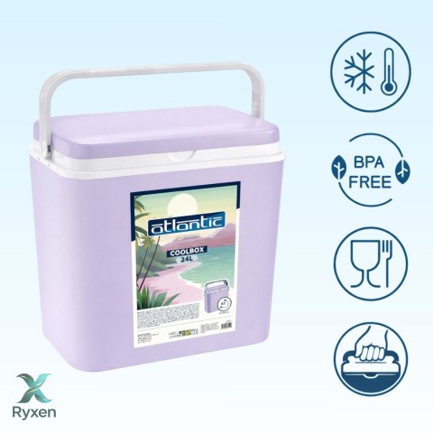 Lodówka ATLANTIC 24L Liliowa Kamai Kamai COOLBOX
