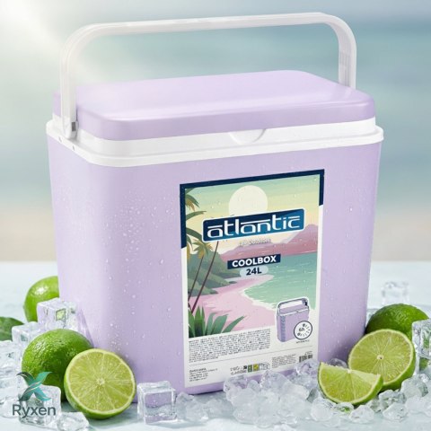 Lodówka ATLANTIC 24L Liliowa Kamai Kamai COOLBOX