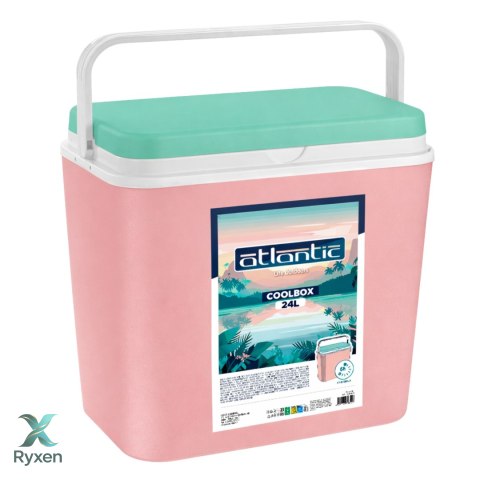 Lodówka ATLANTIC 24L Różowa Kamai Kamai COOLBOX