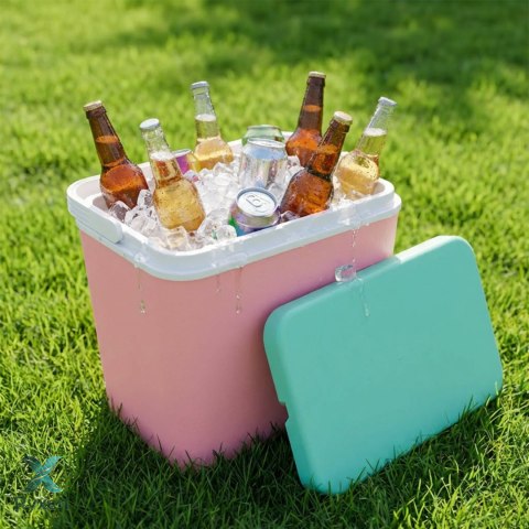 Lodówka ATLANTIC 24L Różowa Kamai Kamai COOLBOX