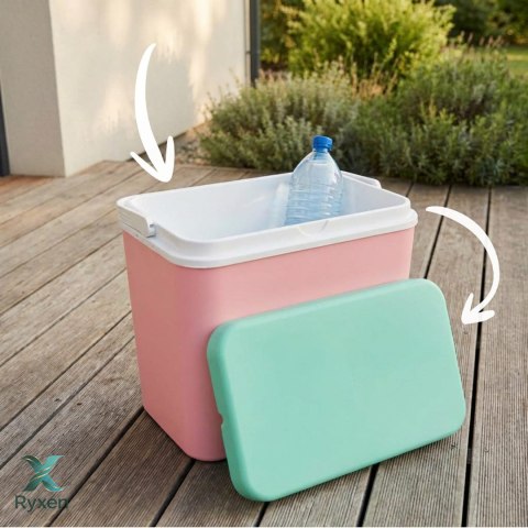 Lodówka ATLANTIC 24L Różowa Kamai Kamai COOLBOX