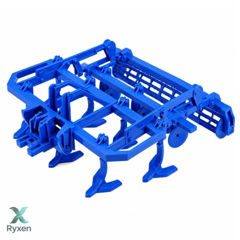 Traktor Rolniczy Farmerski Z Kultywatorem Agregat Uprawowy Zielony 1:24 LEAN TOYS
