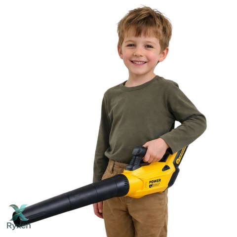 Zestaw Ogrodowy Podkaszarka Dmuchawa Do Liści 2w1 Dla Dzieci Światła Dźwięk LEAN TOYS