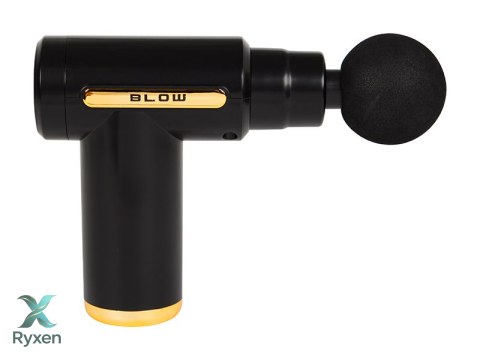 44-349# Pistolet do masażu masażer blow wave 3000 + 4 końcówki Blow