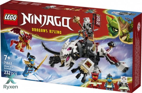Klocki ninjago 71863 zilvar i smocza bestia grimtak LEGO
