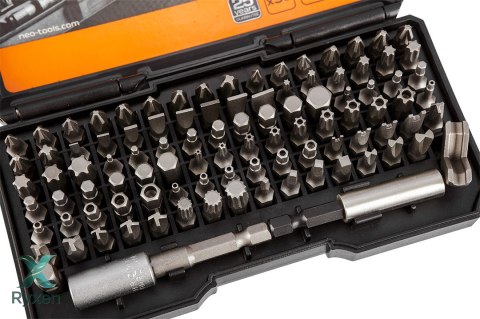 Końcówki wkrętakowe z uchwytem, zestaw 99 szt. NEO TOOLS