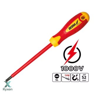 Wkrętak izolowany płaski 6.5x150mm Dedra