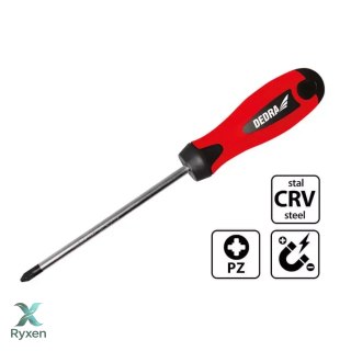 Wkrętak krzyżowy pozidriv pz3x150mm, crv Dedra