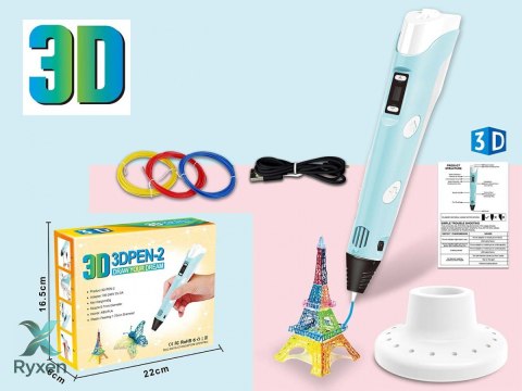 Zestaw 3d pióro, filament z kablem zasilajacym usb MADEJ