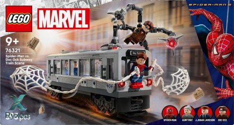 Klocki super heroes 76321 spider-man kontra doc ock - scena w metrze LEGO