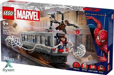 Klocki super heroes 76321 spider-man kontra doc ock - scena w metrze LEGO