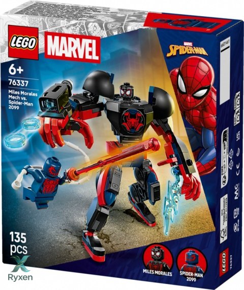Klocki super heroes 76337 miles morales kontra spider-man 2099 LEGO