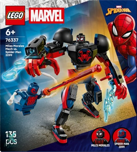 Klocki super heroes 76337 miles morales kontra spider-man 2099 LEGO
