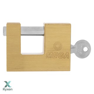 Kłódka trzpieniowa mosiężna 50mm, prześwit 14mm, sworzeń 8m Mega