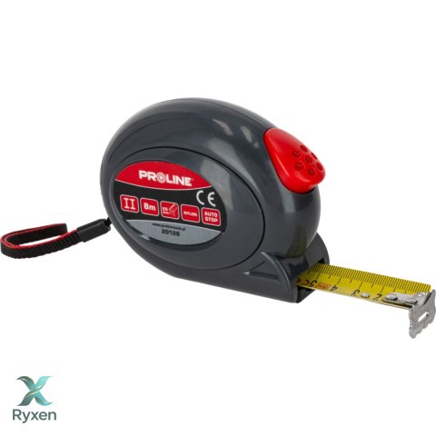 Miara zwijana 8m/25mm, pokryta nylonem, zawieszka proline,ce Proline