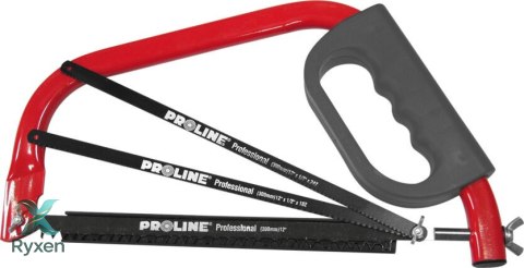 Piła kabłąkowa 300mm, 3 brzeszczoty, osłona ręki proline Proline