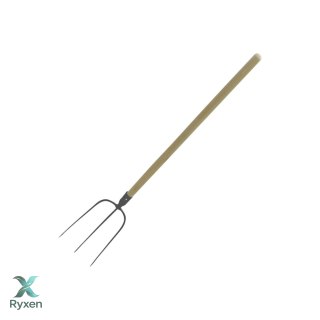 Widły 3-zębne z trzonkiem drewnianym 100cm POLSKA