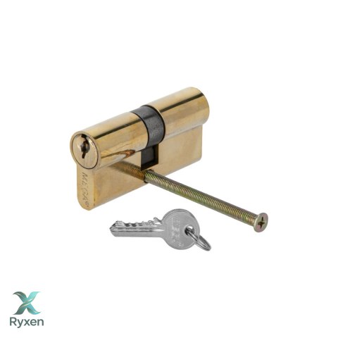 Wkładka bębenkowa mosiężna symetr. 62mm, 3 klucze Mega