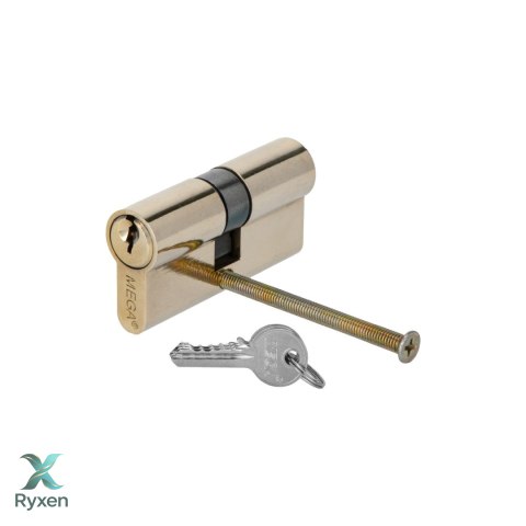 Wkładka bębenkowa mosiężna symetr. 62mm, 3 klucze karta Mega