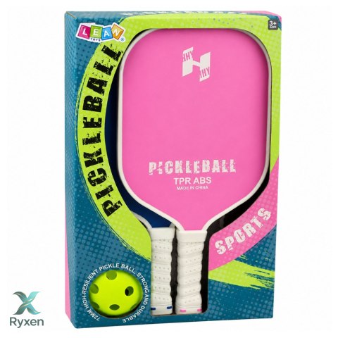 Zestaw Paletki Do Gry w Pickleballa Tenisa Badmintona Różowo-Niebieski LEAN TOYS