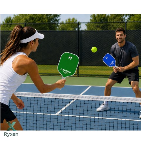 Zestaw Paletki Do Gry w Pickleballa Tenisa Badmintona Zielono-Niebieski LEAN TOYS
