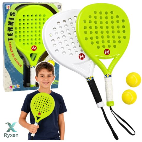 Zestaw Sportowy Do Gry W Tenisa Plażowego Ogrodowego Paletki Piłki Piankowe LEAN TOYS