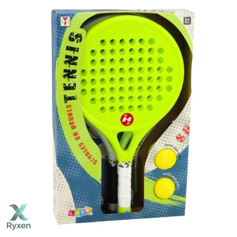 Zestaw Sportowy Do Gry W Tenisa Plażowego Ogrodowego Paletki Piłki Piankowe LEAN TOYS
