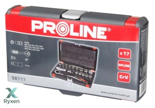 Zestaw nas. spline przelot. z grzechotką 17szt. crv proline Proline