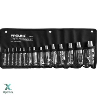 Zestaw przebijaków do skóry 15 sztuk 2.0-22.0mm hrc proline Proline