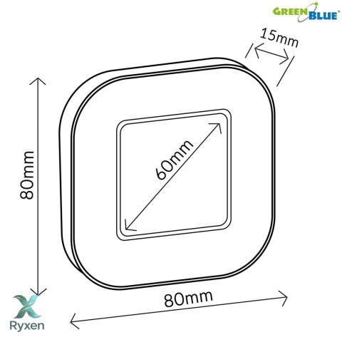 GB524 46005 Cyfrowy timer stoper minutnik magnetyczny z dotykowym ekranem GreenBlue