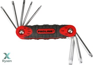 Klucze torx t9-t40 ze skuwką kpl. 8 szt proline Proline