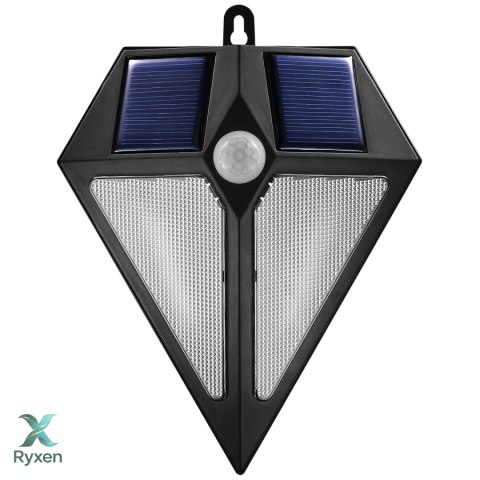 Lampa LED Maclean, Solarna, Ścienna, Z czujnikiem ruchu, 6 LED, 2x solar, MCE168 Maclean