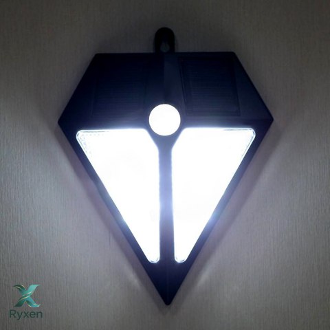 Lampa LED Maclean, Solarna, Ścienna, Z czujnikiem ruchu, 6 LED, 2x solar, MCE168 Maclean