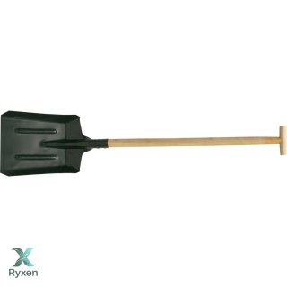 Łopata węglowa 285*355mm z trzonem drewnianym dł.115cm POLSKA