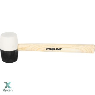 Młotek gumowy czarno-biały 580g drewniany trzonek proline Proline