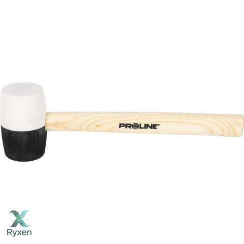 Młotek gumowy czarno-biały 580g drewniany trzonek proline Proline