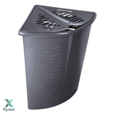 Narożny kosz na bieliznę Zebra 45L BranQ szary BranQ