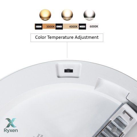 Panel plafon LED 7in1 podtynkowy natynkowy ultra slim 30W 3 kolory (WW, NW, CW) Led4U LD142 mikrofala wbudowany zasilacz Led4U