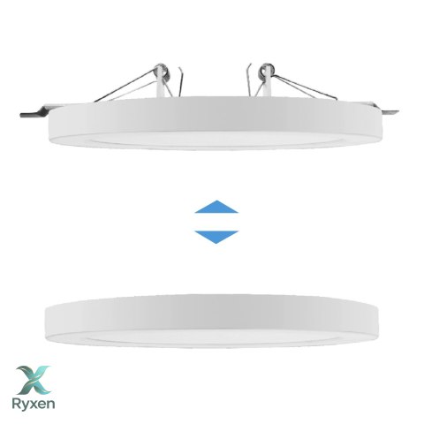 Panel plafon LED 7in1 podtynkowy natynkowy ultra slim 30W 3 kolory (WW, NW, CW) Led4U LD142 mikrofala wbudowany zasilacz Led4U