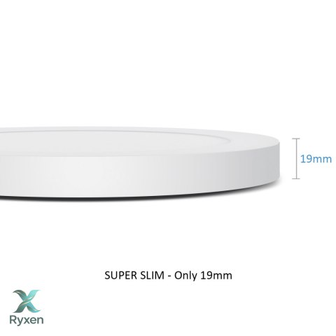 Panel plafon LED 7in1 podtynkowy natynkowy ultra slim 30W 3 kolory (WW, NW, CW) Led4U LD142 mikrofala wbudowany zasilacz Led4U