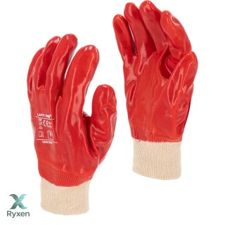 Rękawice pvc czerw. l240109p, 12 par, "9", ce, lahti Lahti Pro