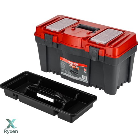 Skrzynka narz. z klamrami plast. 25", 597x285x320, proline Proline