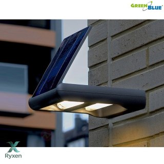 Solarna lampa ścienna GreenBlue GB131 LED 12W - dwia niezależne kierunki światła GreenBlue