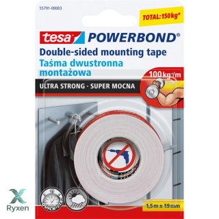 Taśma montaż.powerbond wew.zew.5.0m:19mm(s.moc. Tesa