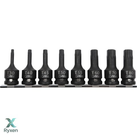 Zestaw 8szt bitonas. udar. 1/2' torx t30-t80 box proline Proline